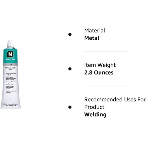 Molykote G-N Metal Assembly Paste 2.8 Oz