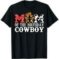 thumbnail image 1 of Mom 1st First Birthday Cowboy Western Rodeo Party Matching T-Shirt, 1 of 5