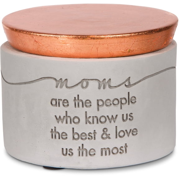 Mom - 3" x 2.25" Cement Keepsake Box