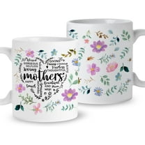 Mom Affirmation Mug Gift, Caring Blessed, Mom Coffee Mug Inspirational Gift from Daughter Son Kids, Christmas Birthday Mother''s Day Gift for Mom Mama, Best Mom Ever Appreciation Gifts, Ceramic 11oz