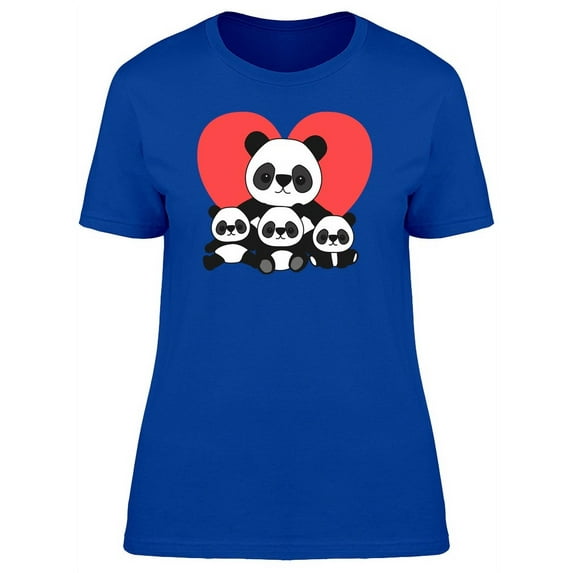 Mom And Baby Panda Family T-Shirt Women -Image by Shutterstock, Female x-Large