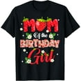 thumbnail image 1 of Mom And Dad Birthday Girl Strawberry Berry Sweet One Two T-ShirtMen and women, Black T-shirt, size: Extra large, 1 of 4