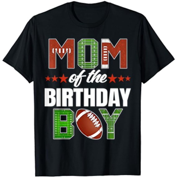 Mom And Dad Of The Birthday Boy Family Party Football Decor T-Shirt Unisex S-5XL Hot Trending Shirt, Vintage Birthday Gift