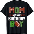 thumbnail image 1 of Mom And Dad Of The Birthday Boy Family Party Football Decor T-Shirt, 1 of 3