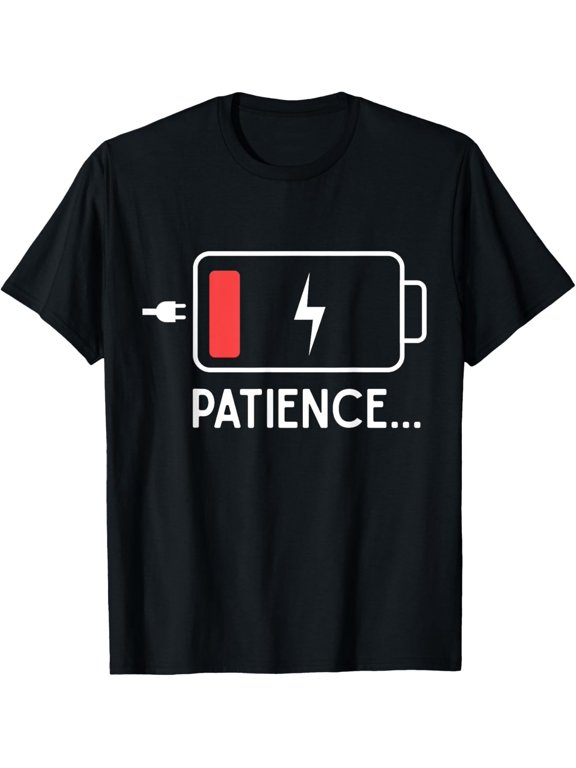 Mom And Dad Patience Low Battery T-Shirt