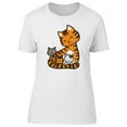 thumbnail image 1 of Mom And Her Kids Cartoon T-Shirt Women -Image by Shutterstock, Female Medium, 1 of 2
