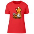 thumbnail image 1 of Mom And Her Kids Cartoon T-Shirt Women -Image by Shutterstock, Female x-Large, 1 of 2