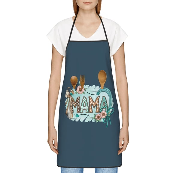 Mom Apron, Best Mom Ever Gifts, Thoughtful Mothers Day Gifts for New Mom, Grandma, Wife, Birthday, Kitchen Apron with Pockets - Waterproof Cooking Bib for BBQ Baking Gardening Cafe, Baker Gift ideas