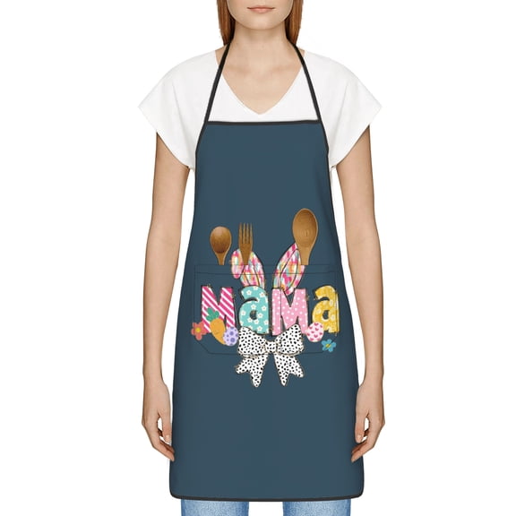 Mom Apron, Best Mom Ever Gifts, Thoughtful Mothers Day Gifts for New Mom, Grandma, Wife, Birthday, Kitchen Apron with Pockets - Waterproof Cooking Bib for BBQ Baking Gardening Cafe, Baker Gift ideas