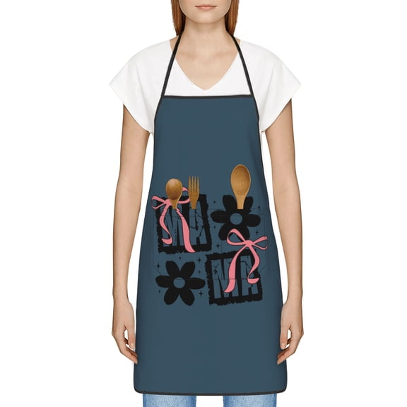 Mom Apron, Best Mom Ever Gifts, Thoughtful Mothers Day Gifts for New Mom, Grandma, Wife, Birthday, Kitchen Apron with Pockets - Waterproof Cooking Bib for BBQ Baking Gardening Cafe, Baker Gift ideas