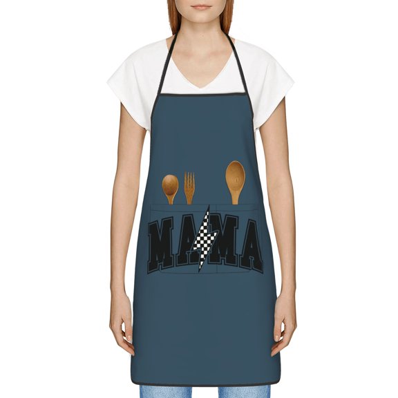 Mom Apron, Best Mom Ever Gifts, Thoughtful Mothers Day Gifts for New Mom, Grandma, Wife, Birthday, Kitchen Apron with Pockets - Waterproof Cooking Bib for BBQ Baking Gardening Cafe, Baker Gift ideas