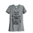 thumbnail image 1 of Mom Asking A Boy To Wear Pants Women's Fashion Relaxed T-Shirt Tee Heather Grey Small, 1 of 3