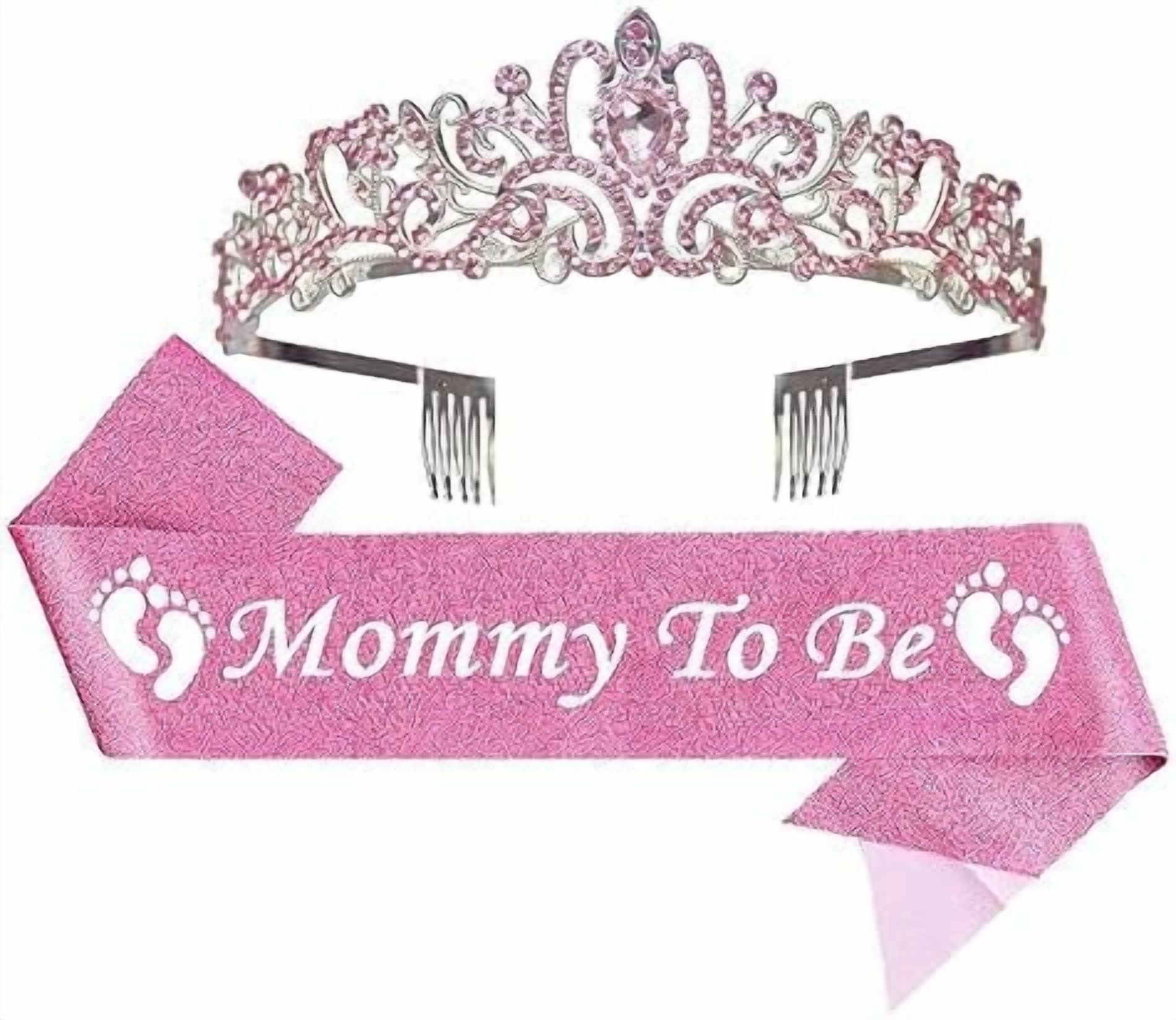 Baby Shower Mom to Be Sash Decorations for Birth Announcements, image size:1900x1648
