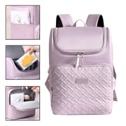Mom Backpack with Large Capacity   Pink, Thermal Insulation, Multi-pocket, Multifunctional for Travel, Picnic & Daily Outings, Portable Design
