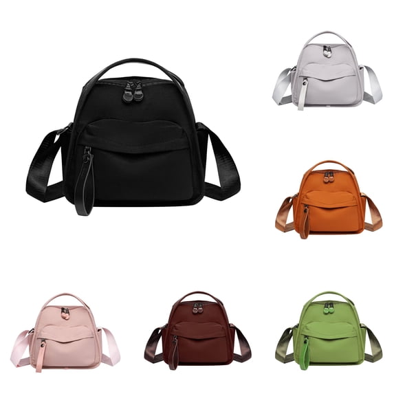 Mom Bag Crossbody Small pañaleras Diaper Bag Nylon Purse for Women Multiple Pockets Nylon Handbag