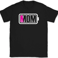 thumbnail image 1 of Mom Battery Low T-Shirt Funny Mothers Day Little Kids Energy Graphic Tee - Black, S, 1 of 1