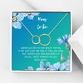 thumbnail image 1 of Mom to Be Mother's Day Gift, New Mom Mother's Day Gift, Gift for New Mom, New Mom Gift Box, New Mom Gift for Her, Gifts for New Mom, Congratulations Gift [Gold Infinity Ring,Blue-Green Gradient], 1 of 3