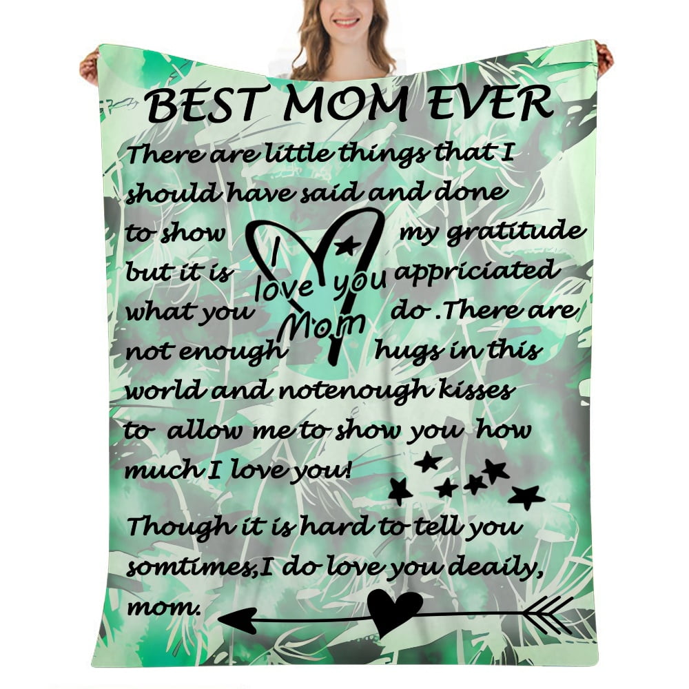 To My Mom Blanket Mothers Day Gift Ideas, To The World You Are A Mom You  Are The World Blanket, Floral Blanket Birthday Christmas Gift for Mom -  Sweet Family Gift