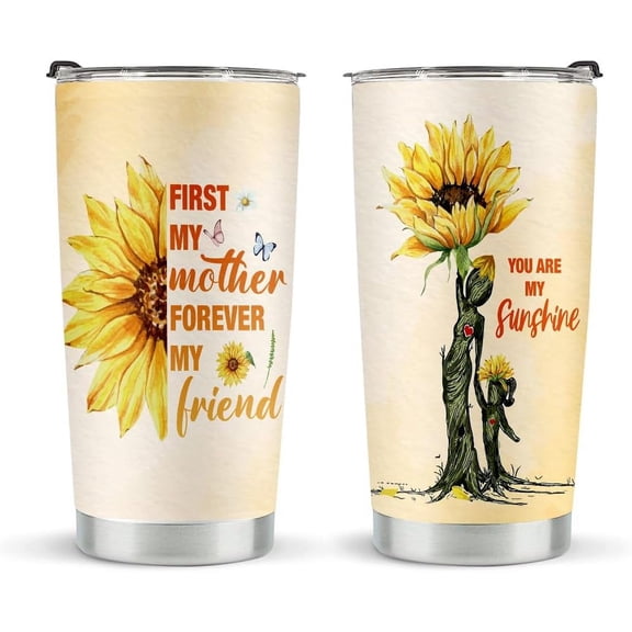 Mom Birthday Gifts, Gift for Mom From Daughter Son, Stainless Steel Tumblers 20oz, Mothers Day Christmas Gifts Mom Stepmom Mother In Law - You Are My Sunshine