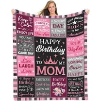 Mom Birthday Gifts from Daughter Son, Birthday Gifts for Mom, Gifts for Mom Birthday, Mom Blanket, Happy Birthday Mom Gifts, Mom Gifts Birthday