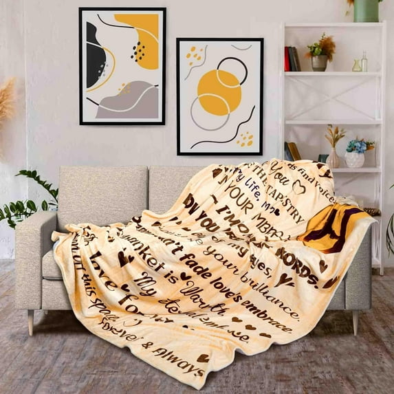 Mom Birthday Gifts, to My Mom Blanket, for Women from Daughter Son Presents for Mom Soft Cozy Throw Blanket 60" X 80"