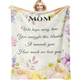 thumbnail image 1 of for Mom Blanket Birthday Gifts for Mom from Daughter Son to My Mom Blanket Birthday Gifts Ideas for Mom Presents for Mother''s Day Christmas Soft Flannel Throw Blanket 60" X 50", 1 of 6