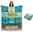 thumbnail image 1 of Mom Blanket Birthday Gifts for Mom - Mother Gifts from Daughters and Son, Funny Flannel Blanket for Women, Throw Blankets Gifts on Christmas Mothers Day Thanksgiving Day, to Mom Gift Ideas 60"X50", 1 of 8