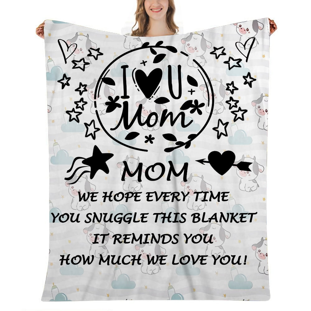 Mom Blanket Gift Blanket Flannel Fleece Throw,Super Soft Flannel