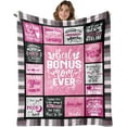thumbnail image 1 of Mom Blanket Gift for Mom for Mothers Day from Daughter Mom Gift from Son - Best Mom Ever Pink Blanket for Sofa Bed-Birthday for Mother from Son Daughter 50''x60'', 1 of 5