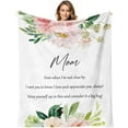 thumbnail image 1 of Mom Blanket Gift for Mom for Mothers Day from Daughter Mom Gift from Son - Best Mom Ever Pink Blanket for Sofa Bed-Birthday for Mother from Son Daughter 50''x60'', 1 of 5