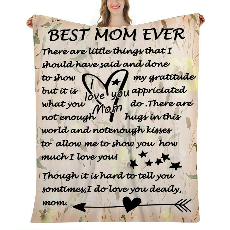 Mom Blanket Gift,Mother Blanket Gift to My Mom,Mother's Day Blanket  Gift,Mom Throw Blanket Gifts for Mother Birthday Christmas Thanksgiving