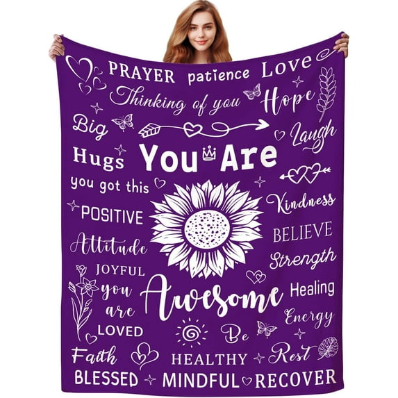 Mom Blanket Gifts for Mom,Mothers Day Best Gifts for Mom from Daughter Son,Super Soft Throw Blankets for Mom's Birthday Gifts for Bed Couch 50”x40”