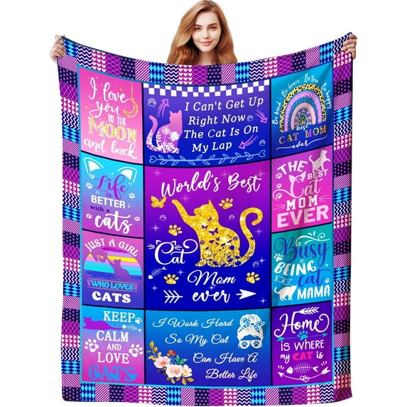 Mom Blanket Gifts for Mom,Mothers Day Best Gifts for Mom from Daughter Son,Super Soft Throw Blankets for Mom's Birthday Gifts for Bed Couch 50”x40”