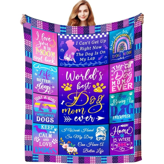Mom Blanket Gifts for Mom,Mothers Day Best Gifts for Mom from Daughter Son,Super Soft Throw Blankets for Mom's Birthday Gifts for Bed Couch 50”x40”