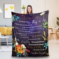 thumbnail image 1 of Mom Blanket Mom Gifts from Daughter, Mother Day Birthday Gifts for Mom, Gift for Mom Soft Warm to My Mom Blanket for Bed Couch Travel 50"x60", 1 of 6