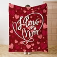 thumbnail image 1 of Mom Blanket Mothers Day Throw Blanket Gifts for Mom from Daughter Son Holiday Birthday Decorative Throw Blanket Inch for Couch Sofa Bed Soft Lightweight Fuzzy Plush Fleece Blankets 40x50, 1 of 5