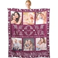 thumbnail image 1 of Mom Blanket Personalized for Mom Birthday Gifts for Mom Custom Blanket with Picture, 1 of 6