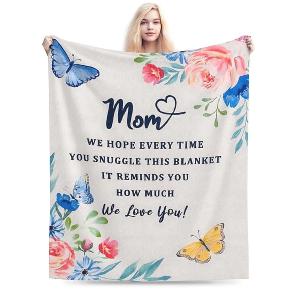 Mom Blanket, to My Mom Gifts Blankets, Mother Day Blankets Gifts from Daughter Son 50x40