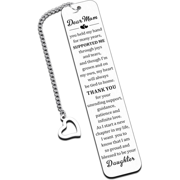 Mom Bookmark Mother's Day Gifts from Daughter Son Gift for Mom Stepmother Mother in Law, Moms Birthday Retirement Gifts, Thankyou Gifts for Mom Mama