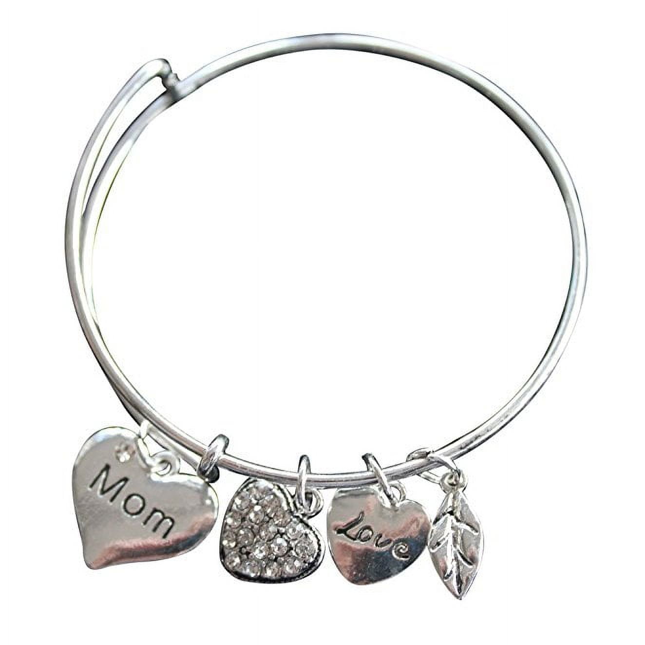 Mom Bracelet- Mom Charm Bangle, Mom Jewelry Perfect Gift For