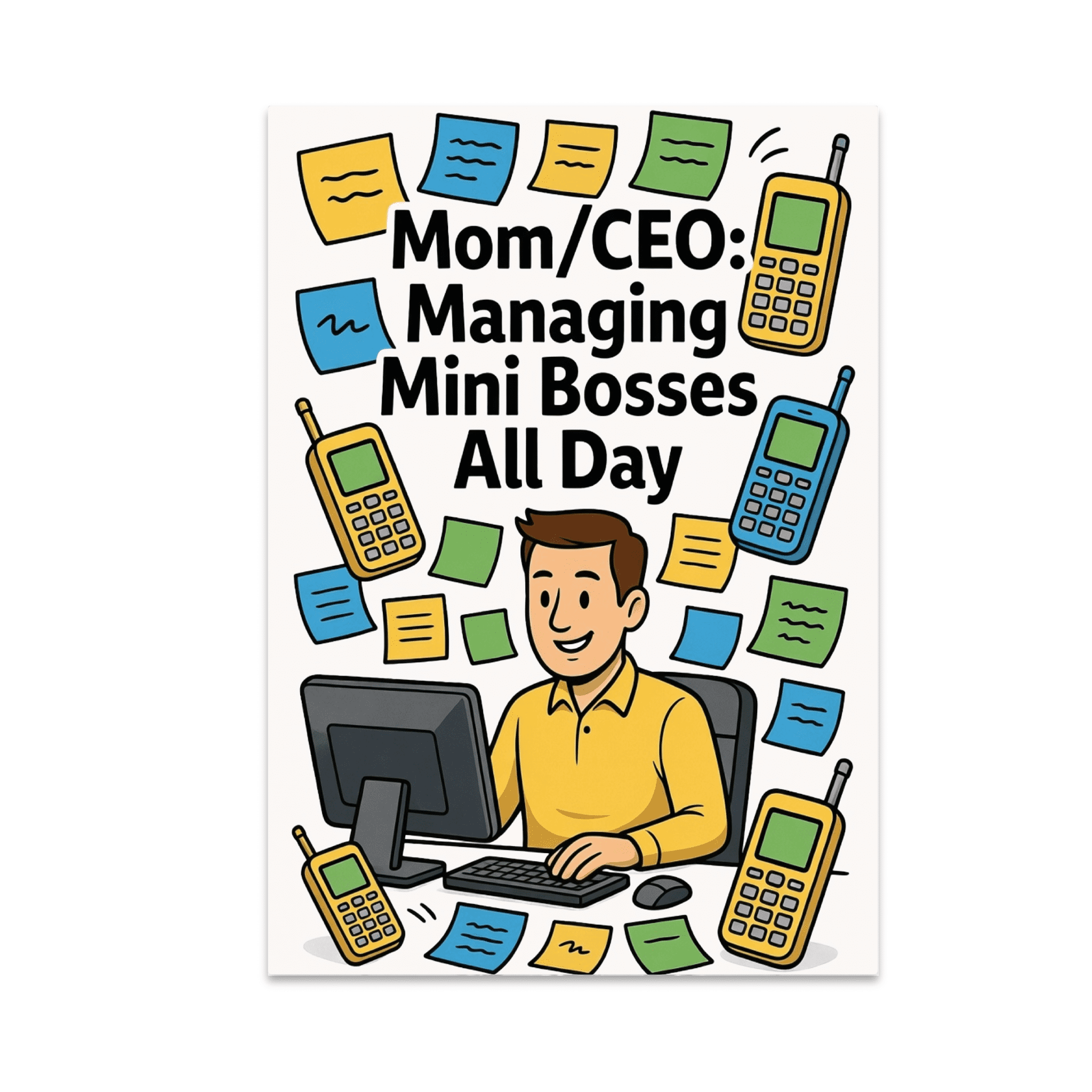 Mom/CEO: Managing Mini Bosses All Day - Family Command Center - 13x19 ...