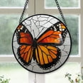 thumbnail image 1 of Mom Christmas Gift - Minimalist Monarch Butterfly Christmas Stained Glass Hanging Ornament - Durable Glossy Tree Decor, Xmas Gift for Family & Friends, 2025 Edition, 1 of 3