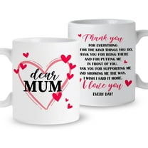 Mom Coffee Mug Gift, Thank You for Everything, Mom Mug Thank You Gift from Daughter Son Kids, Christmas Birthday Mother''s Day Gift for Mom Mama, Best Mom Ever Appreciation Gifts, Ceramic 11oz