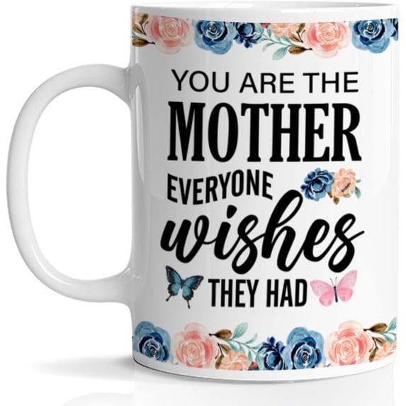Mom Coffee Mug, Mom Gifts From Daughter Son Husband, Appreciation Gifts for Mother Mom Mum Mommy, Best Mother Mug, 11 Oz Ceramic Cup