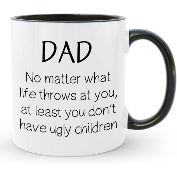 Mom Coffee Mug, Unique Gift for Mother's Day Birthday Christmas, Nutrition Facts Mug, 11 Oz Ceramic Tea Cup, World's Greatest Mommy Best Mama Present from Daughter Son | White - Black