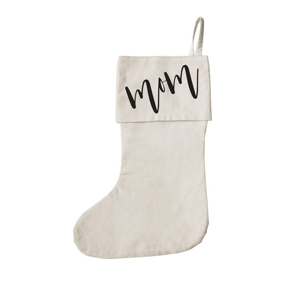 Mom Cotton Canvas Christmas Stocking