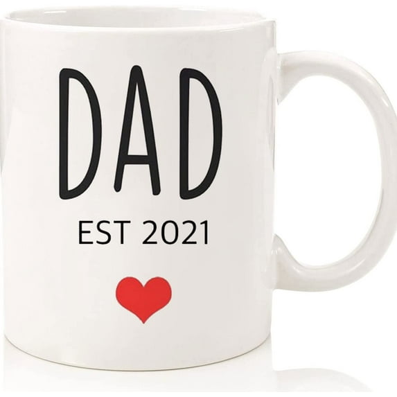 Mom And Dad Couples Mugs, Mom Dad Est Mugs, Mom Dad Mug Set, Custom Gift For Him, Custom Mugs, Ceramic Novelty Coffee Mugs 11oz, 15oz Mug, Tea Cup, Gift Present Mug For Birt