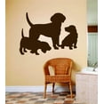 thumbnail image 1 of Mom Dad Dog With Baby Puppies Picture Art Animals Peel & Stick Sticker Vinyl Wall Decal 6 X 12 Inches, 1 of 1