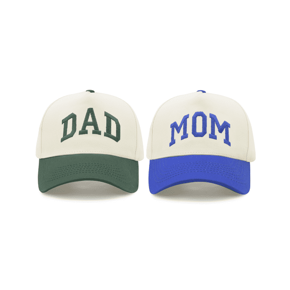 Mom and Dad Hats, New Dad Mom Parents Pregnancy Announcement Gifts for Couples Aunt Uncle, Mothers Day Fathers Day Birthday Present for Mama Daddy Adjustable Embroidered Baseball Caps