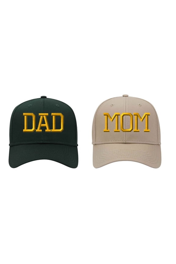 Mom & Dad Unstructured Dad Hat Cap, Baby Announcement, Mom And Dad To Be, Custom Embroidered Trucker Hats